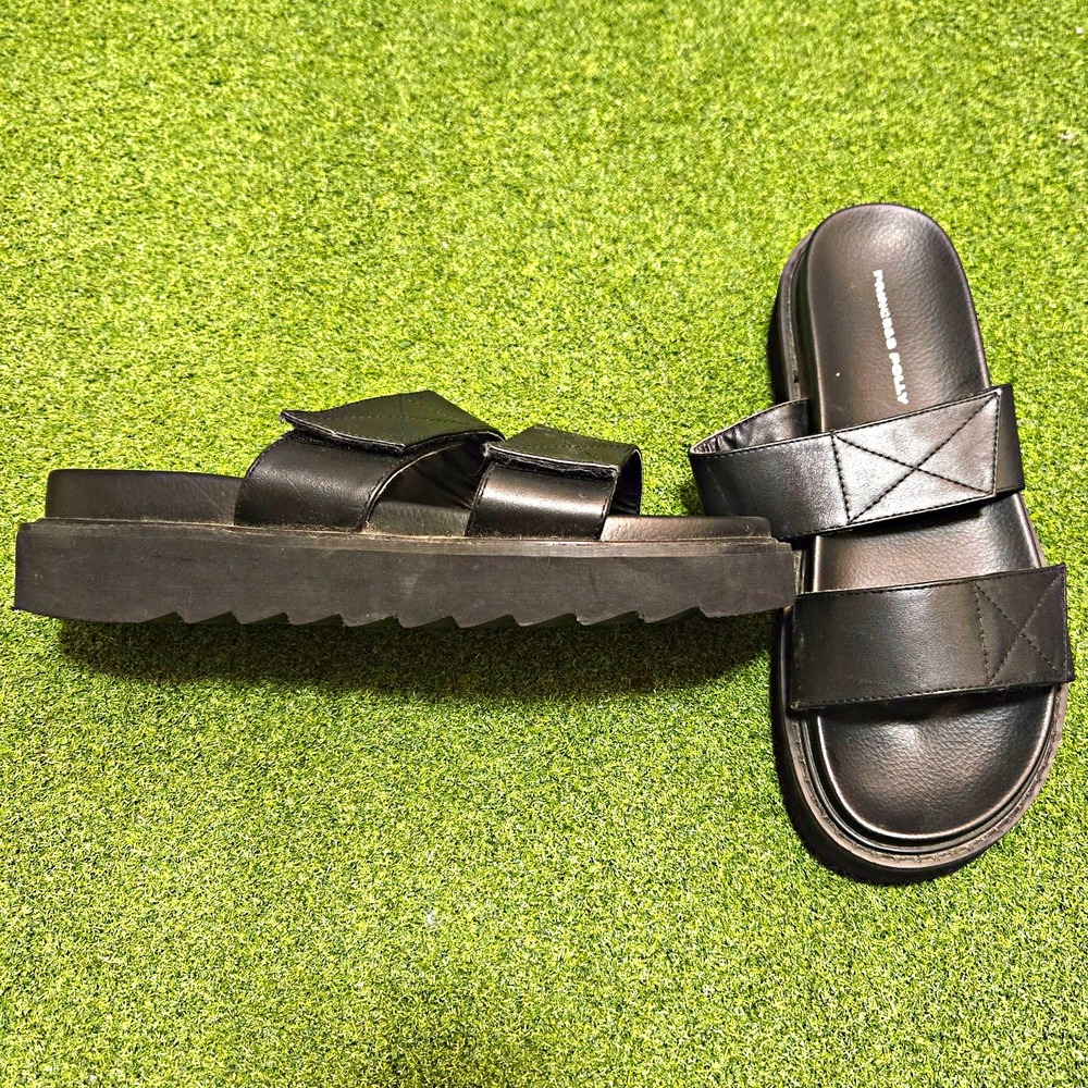Princess Polly Sandals Black Size 8  Straps